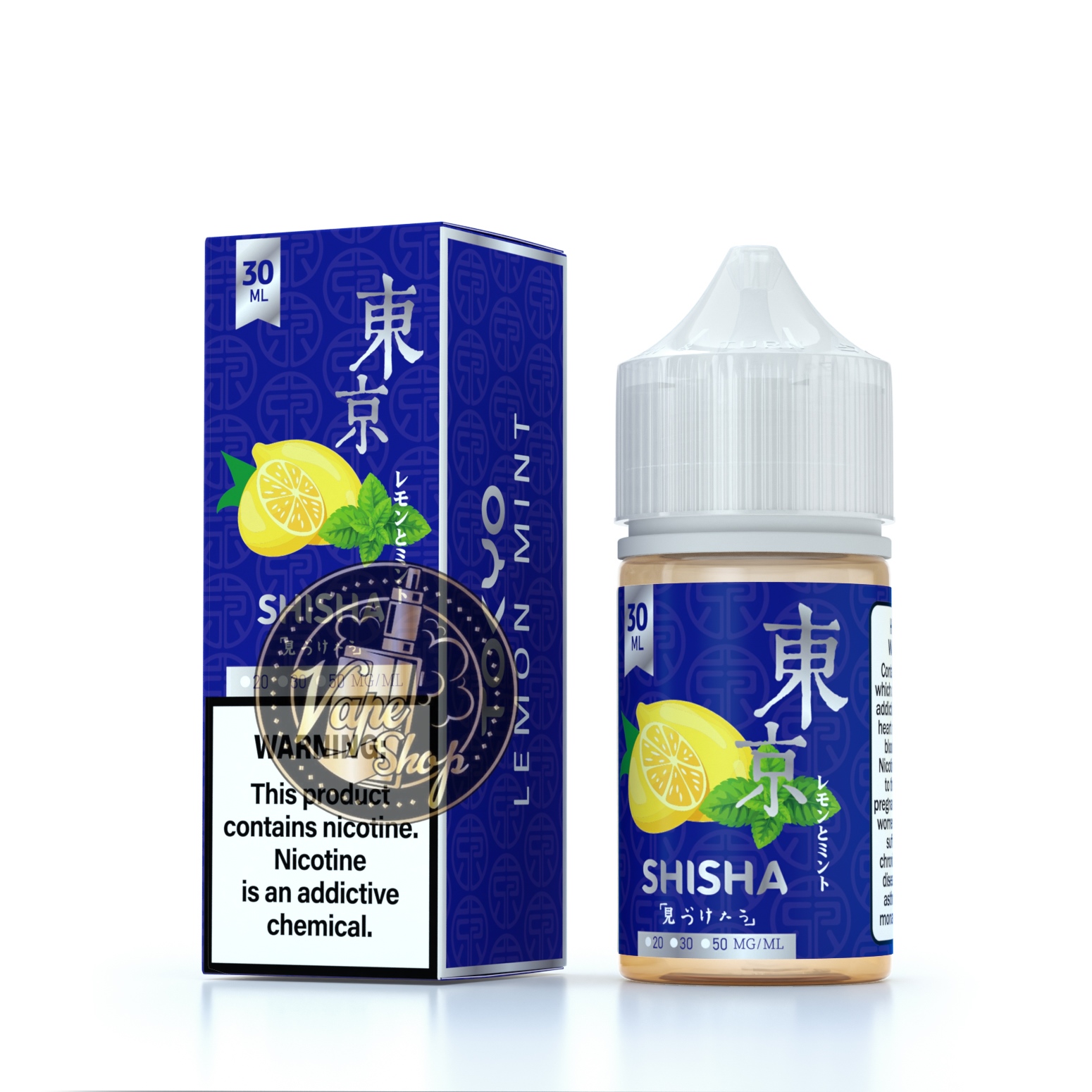 سالت لیمو نعنا توکیو سری قلیانی | LEMON MINT- SILVER SHISHA SERIES - تصویر 1