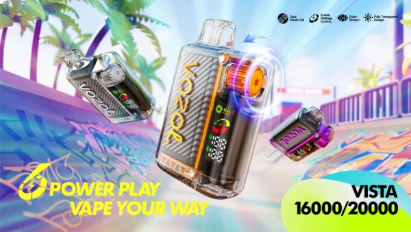 پاد یکبار مصرف وزول ۲۰ هزار پاف وانیل بستنی - VOZOL 20000 PUFF VISTA - تصویر 6